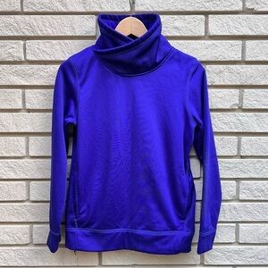 Reebok Cowl Neck Fleece Lined Sweatshirt Sz S